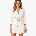 Amanda  - Double-Breasted Tailored Blazer Dress