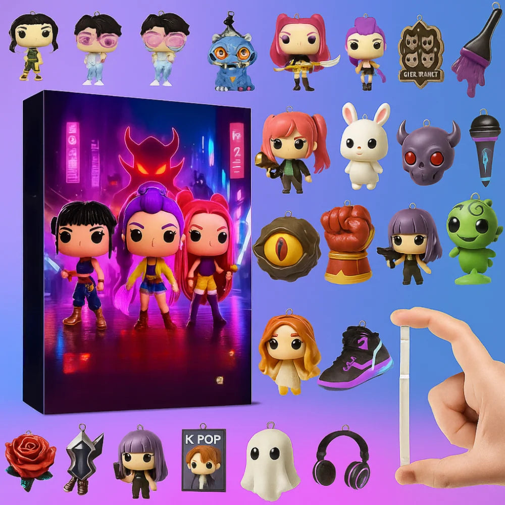 Anime Collection | 24-Door Advent Calendar with Miniature Figures | Interactive Countdown for Collectors 0