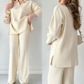 Camille Collection | Two Piece Pants Set with High Waist & Stylish Top | Comfortable Elegance for Any Occasion 0