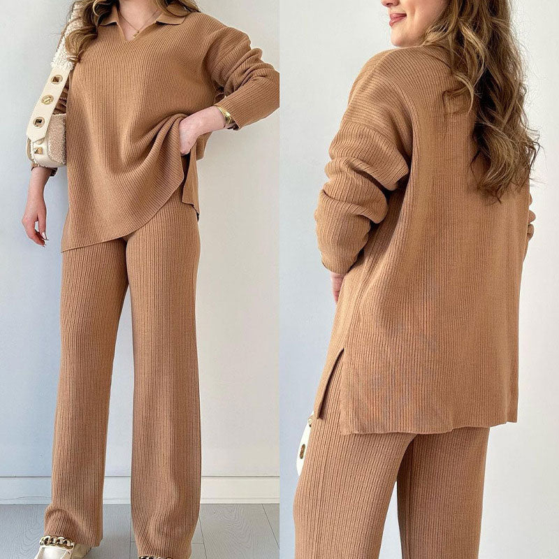 Camille Collection | Two Piece Pants Set with High Waist & Stylish Top | Comfortable Elegance for Any Occasion 2