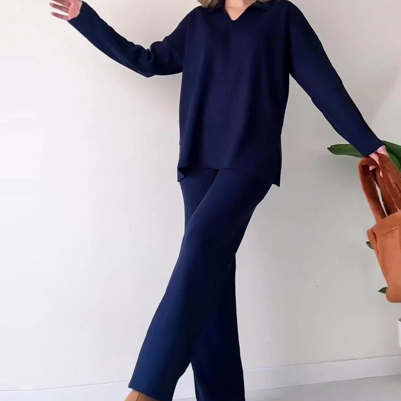 Camille Collection | Two Piece Pants Set with High Waist & Stylish Top | Comfortable Elegance for Any Occasion 5