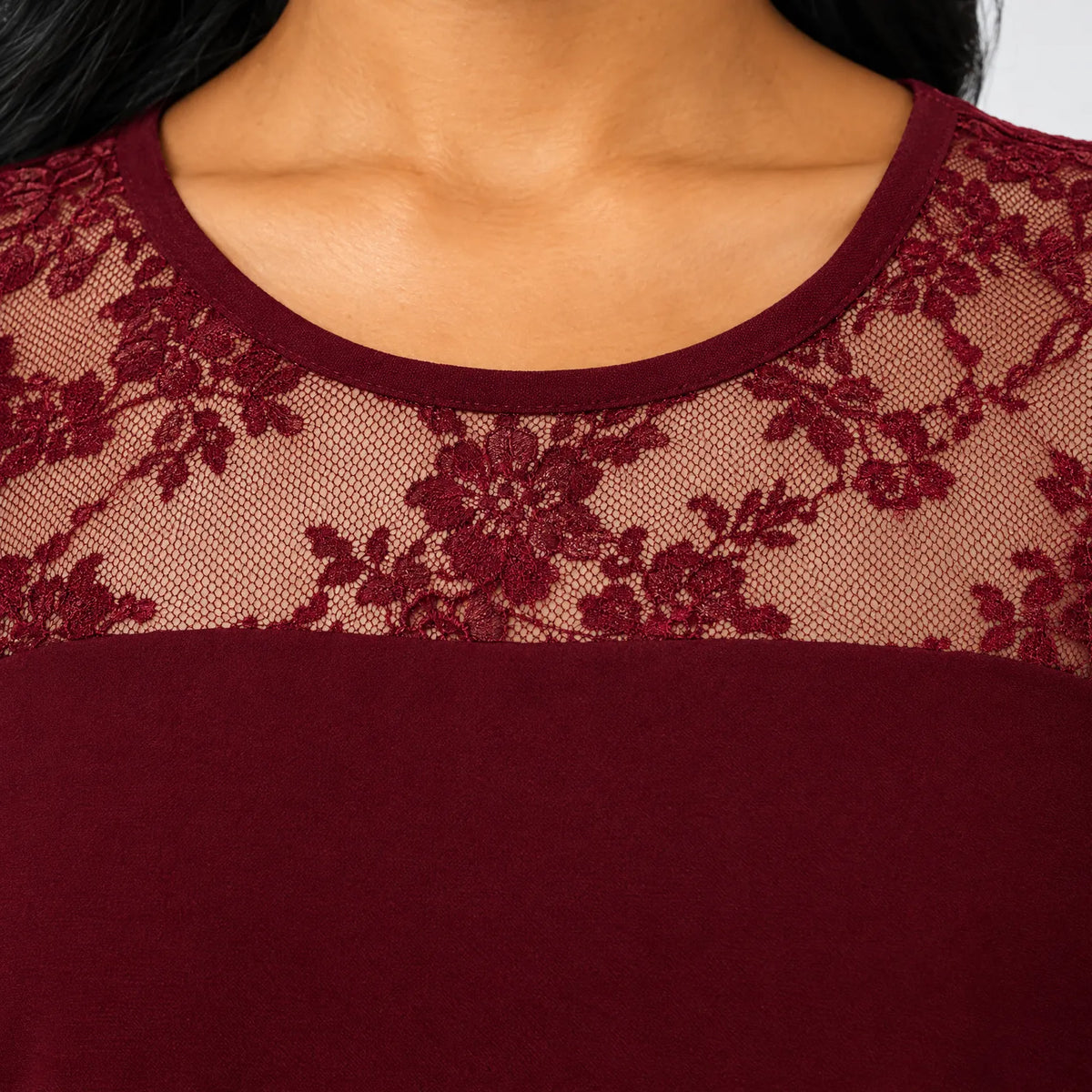 Carole  - Midi Event Dress With Sleeves