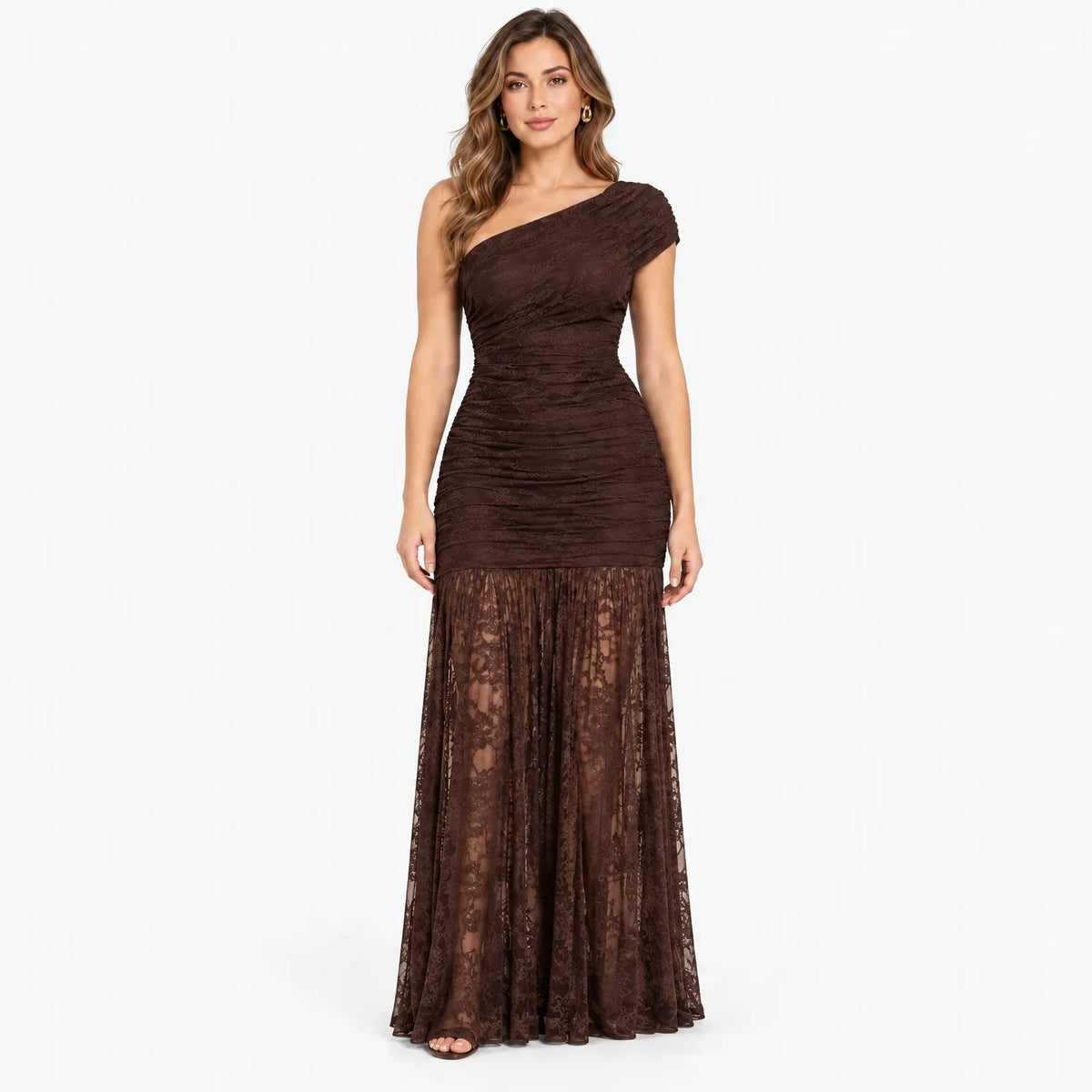 Christine  - One Shoulder Maxi Party Dress