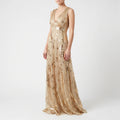 Claire  - Embellished V-Neck Maxi Dress
