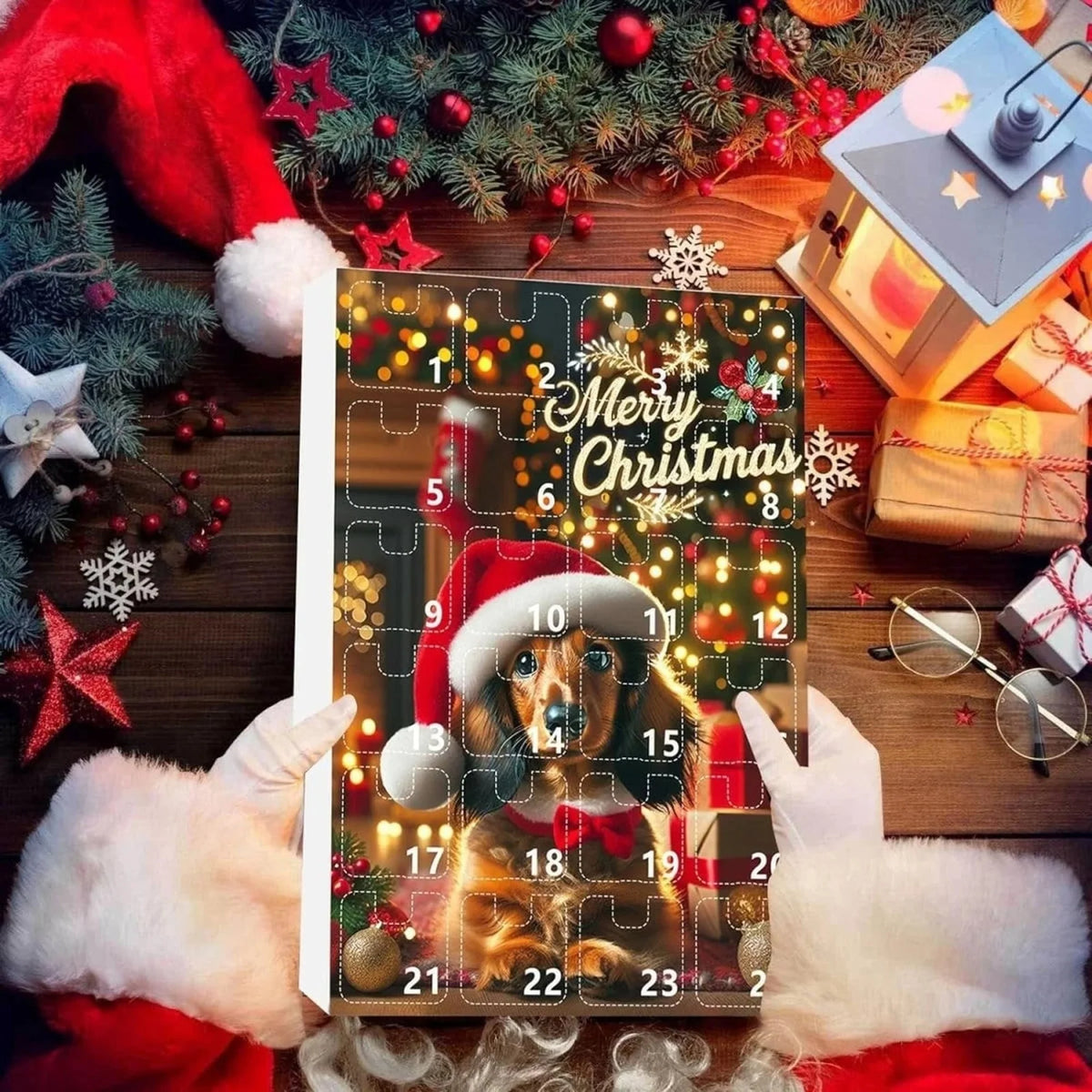 Festive Collection | Dog Advent Calendar with 24 Themed Toys | Durable Design for Holiday Countdown 5