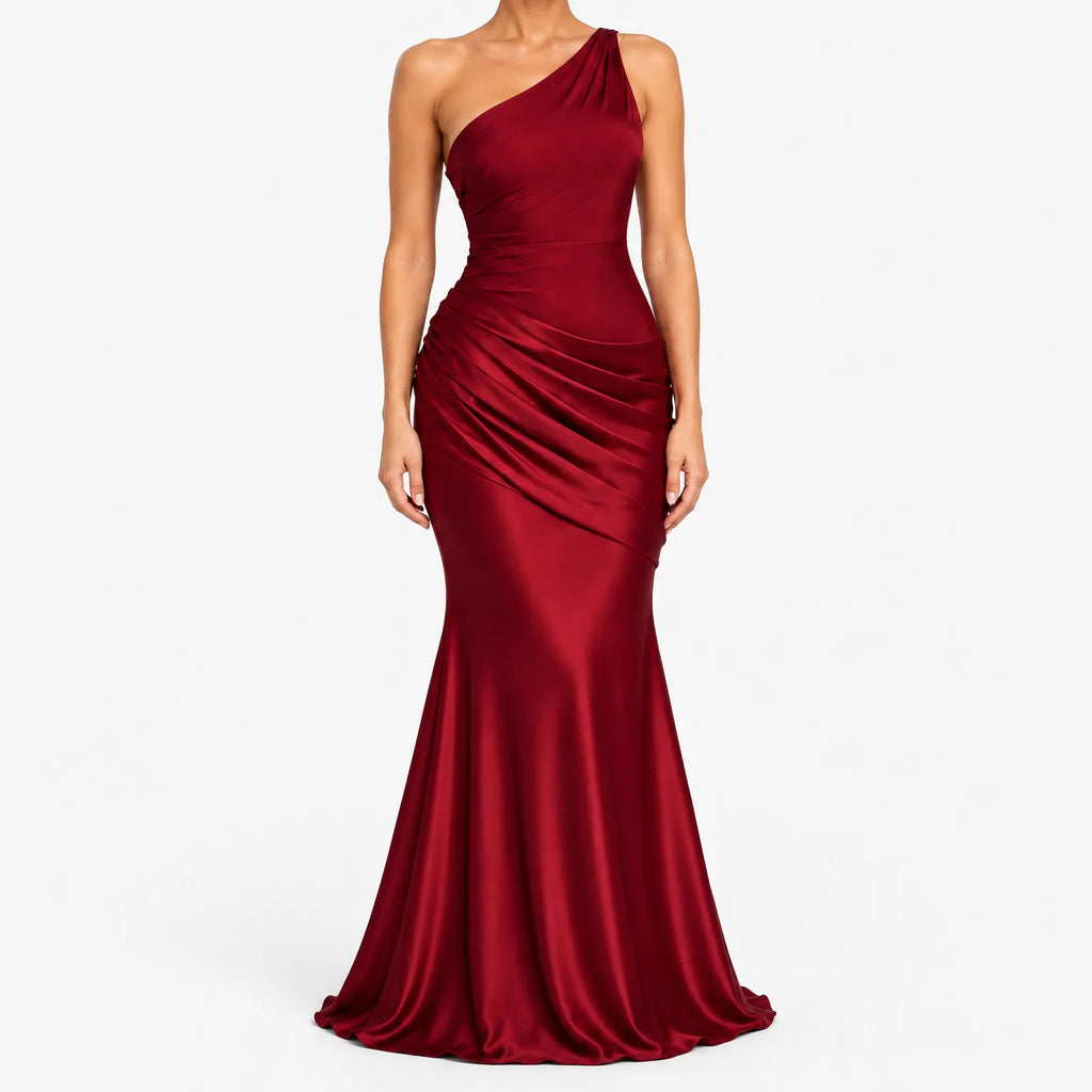 Geraldine  - Asymmetric Maxi Dress
