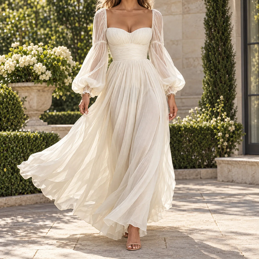 Gina  - Square Neck Maxi Dress