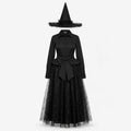 Halloween Collared Witch Dress Costume