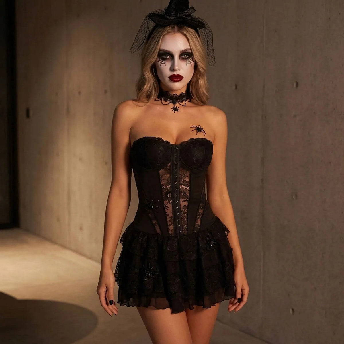 Halloween Corset Style Mini Dress