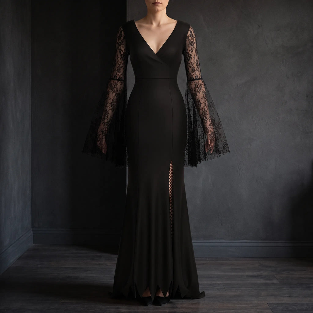 Halloween Floor Length Gothic Costume Dress