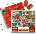 Holiday Collection | 1000-Piece Jigsaw Puzzle with 25-Day Countdown Design | Recyclable Cardboard for Festive Family Fun 0