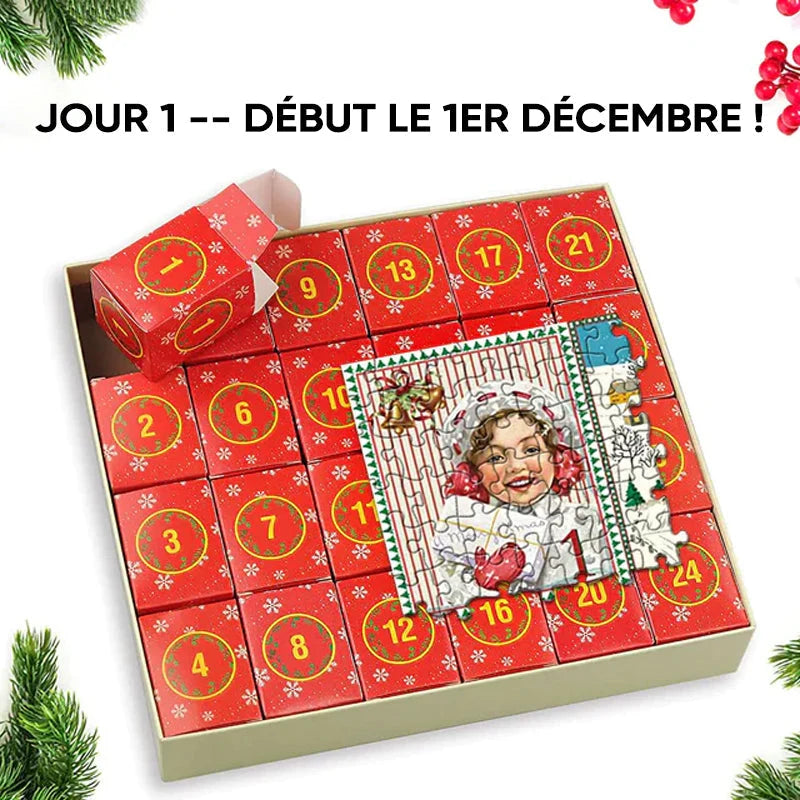 Holiday Collection | 1000-Piece Jigsaw Puzzle with 25-Day Countdown Design | Recyclable Cardboard for Festive Family Fun 5