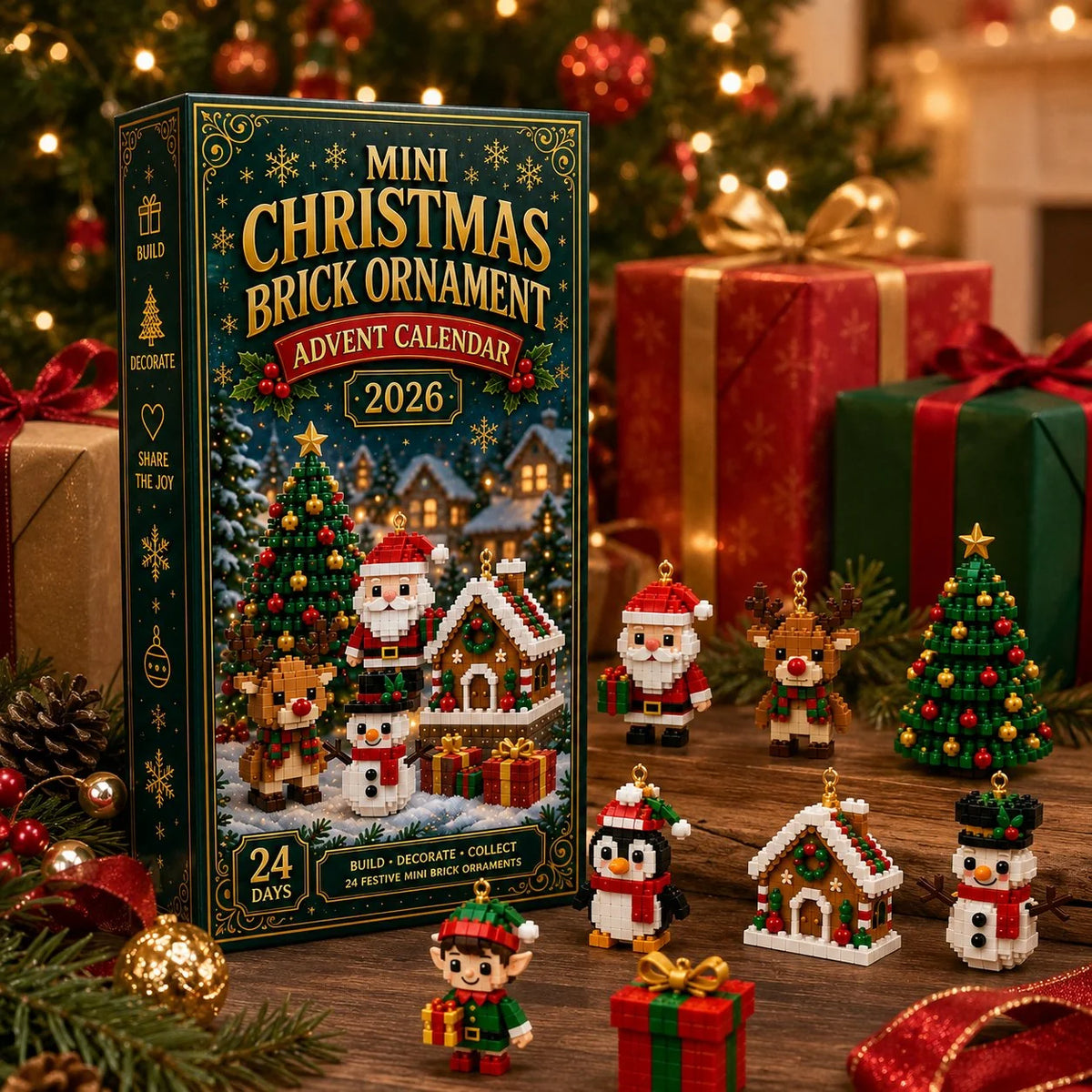 Holiday Collection | Christmas Ornament Advent Calendar with 24 Unique Mini Sets | Interactive Tree Decorations for Festive Countdown 4