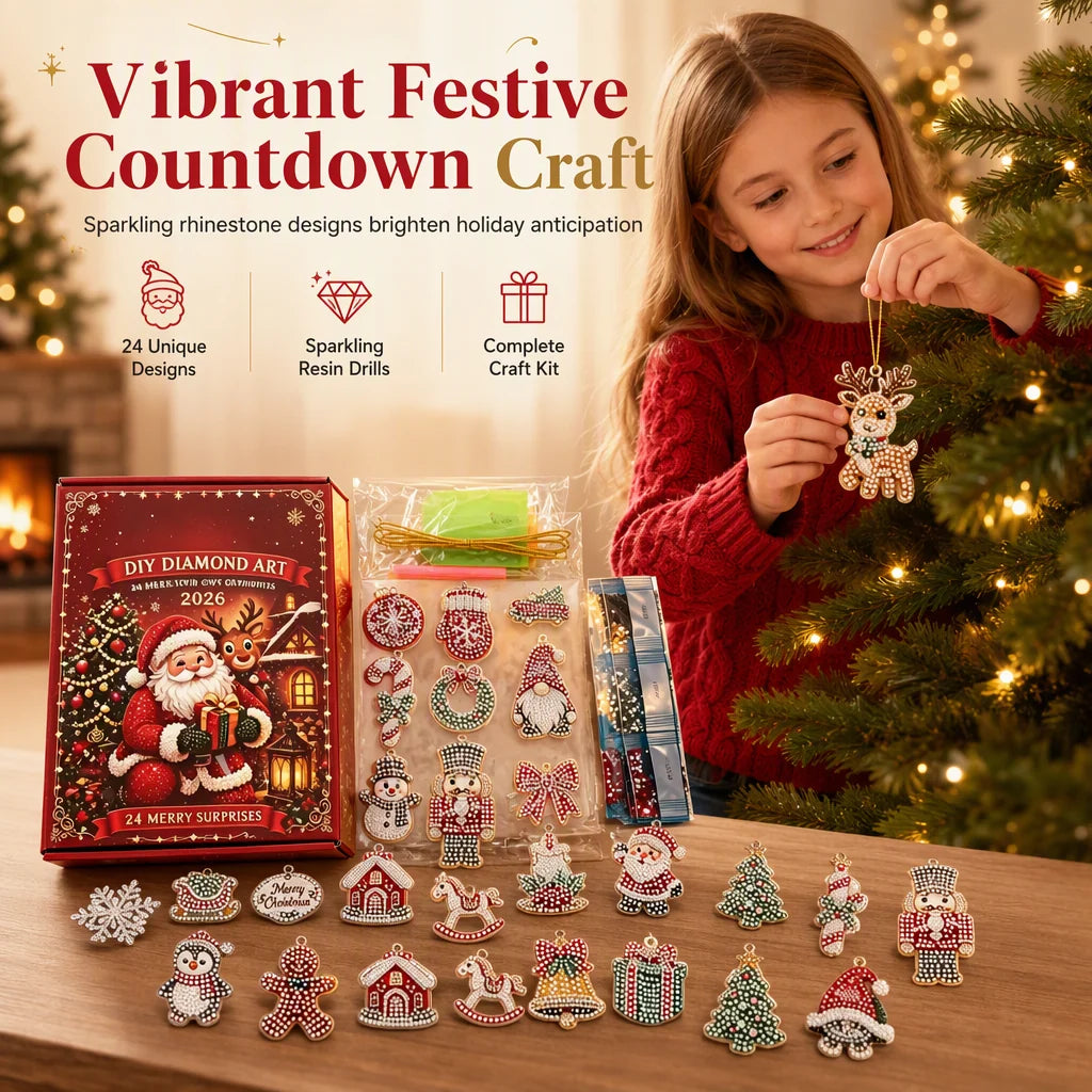 Holiday Craft Collection | DIY Advent Calendar with 24 Acrylic Ornaments | Creative Family Countdown for Festive Decoration 2