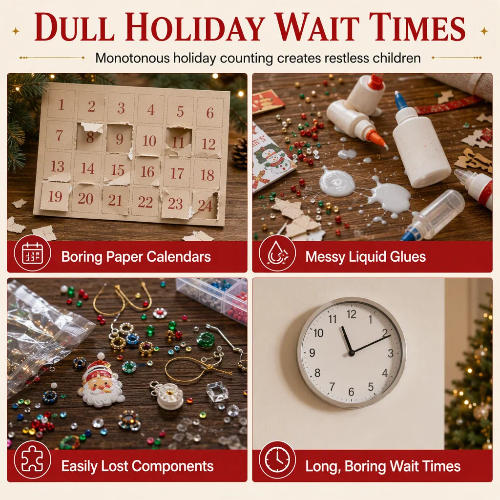 Holiday Craft Collection | DIY Advent Calendar with 24 Acrylic Ornaments | Creative Family Countdown for Festive Decoration 3