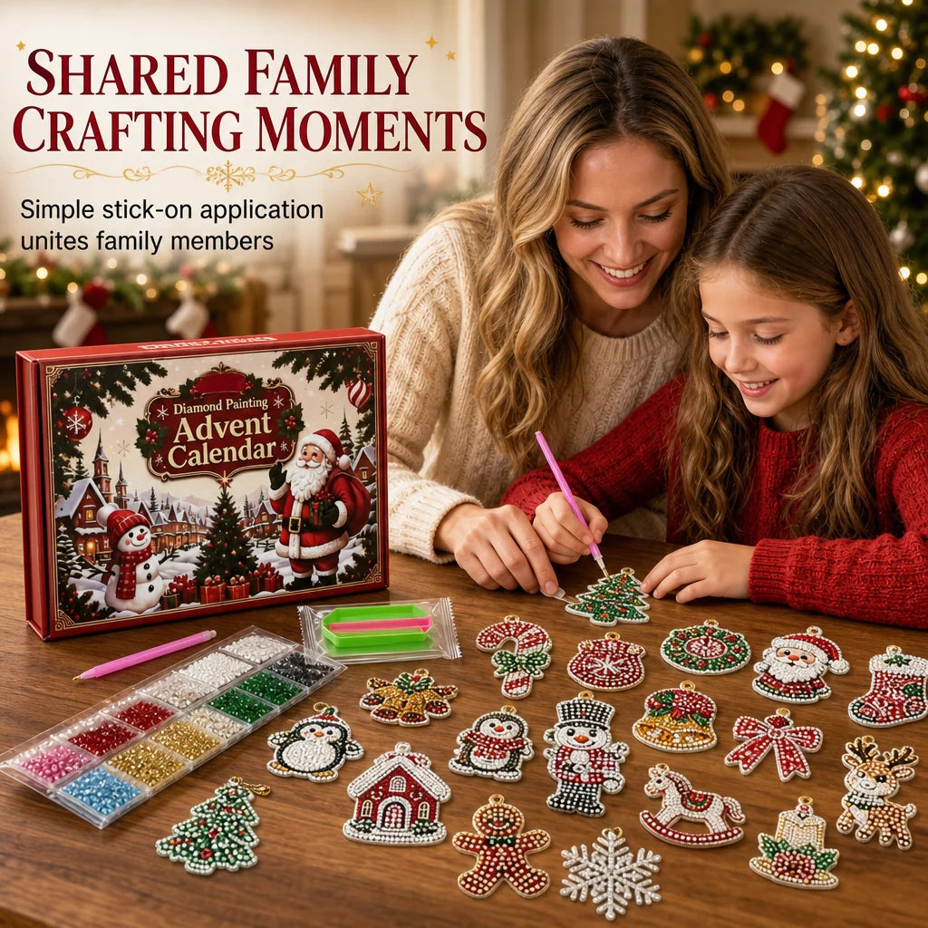 Holiday Craft Collection | DIY Advent Calendar with 24 Acrylic Ornaments | Creative Family Countdown for Festive Decoration 4