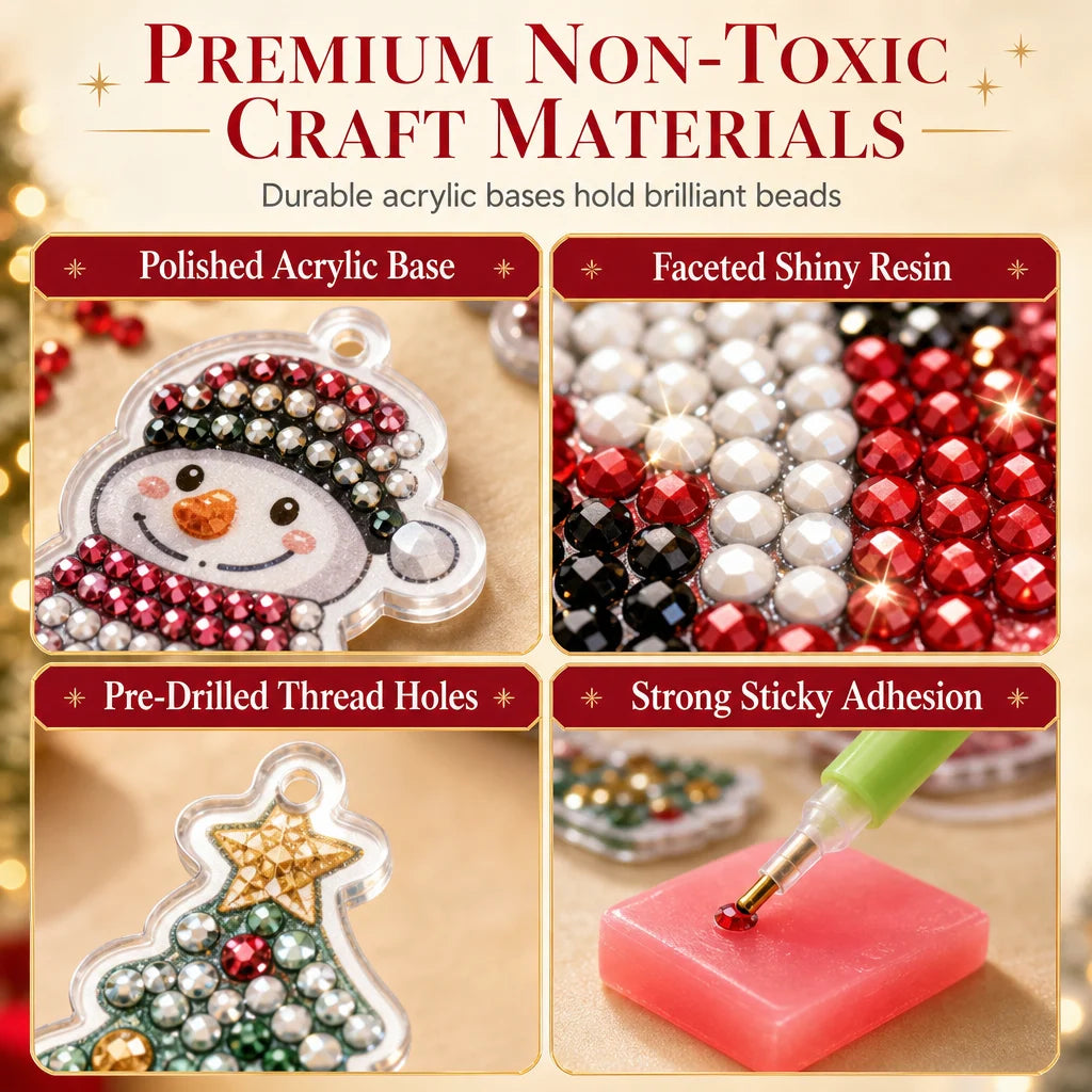 Holiday Craft Collection | DIY Advent Calendar with 24 Acrylic Ornaments | Creative Family Countdown for Festive Decoration 6