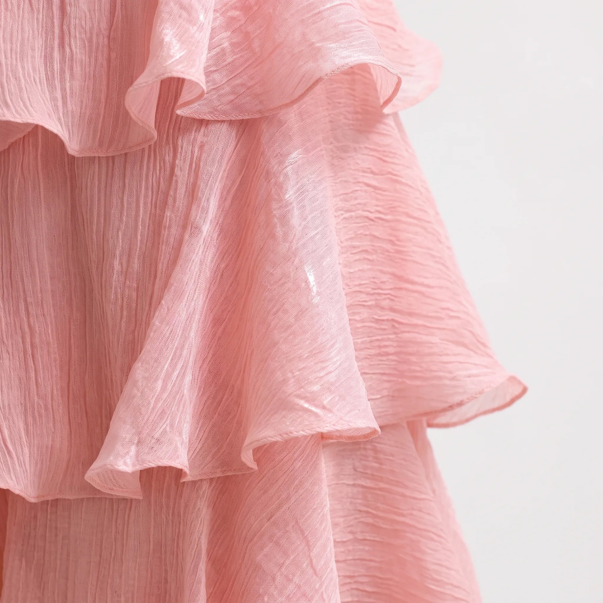 Janie  - Strapless Tiered Ruffle Maxi Dress
