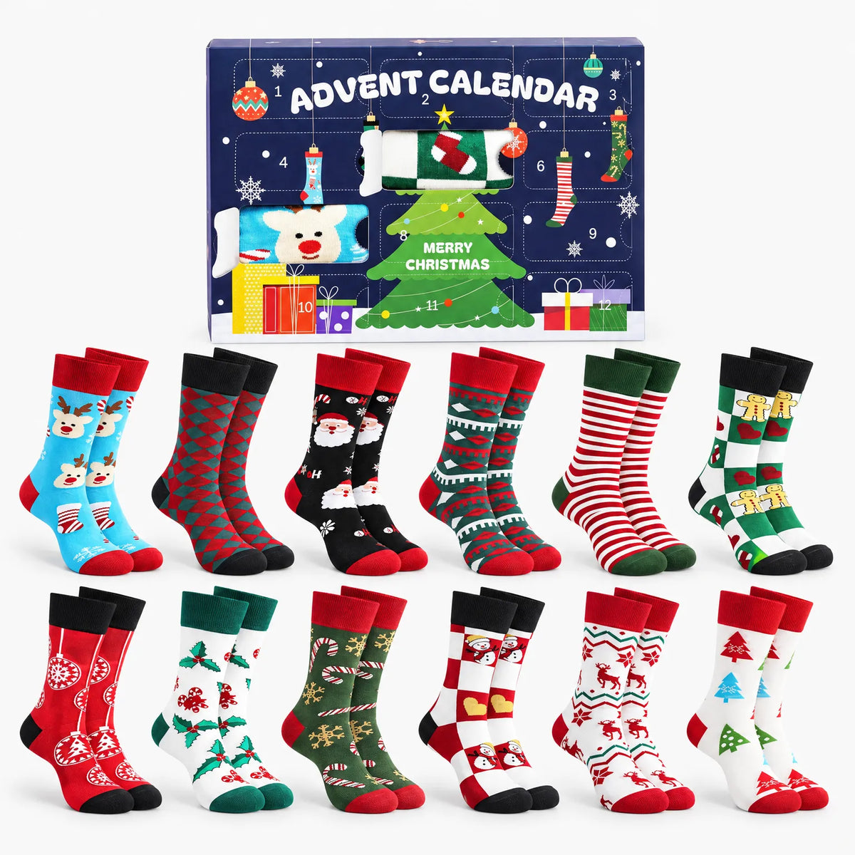 Kelly  - Holiday Advent Calendar Socks Set