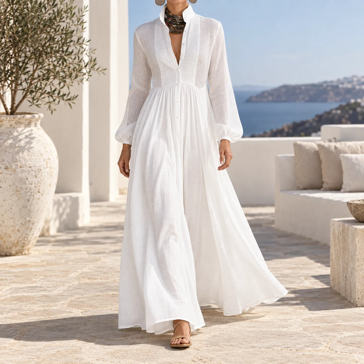 Latoya  - Long Sleeve Maxi Dress