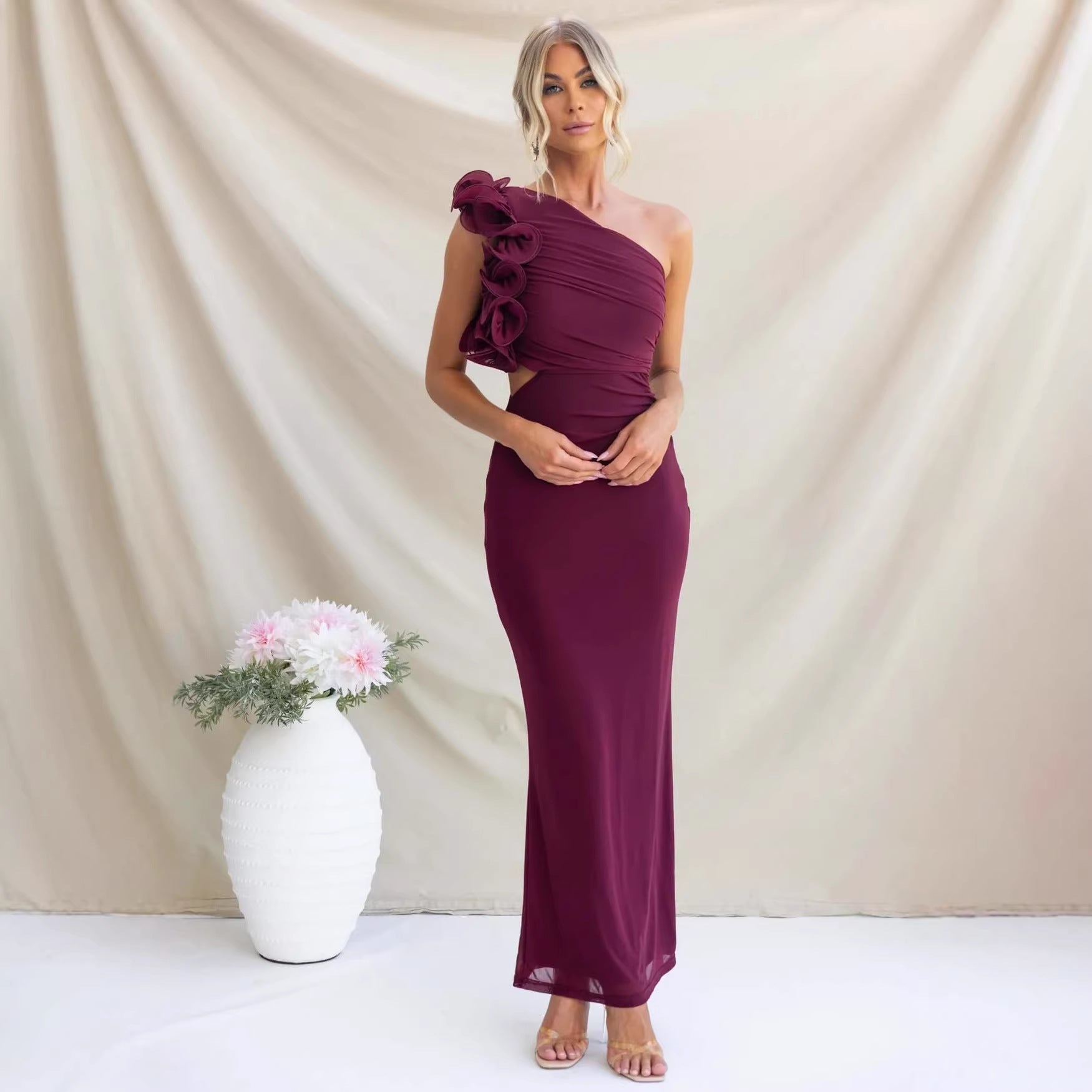 Margarita  - One-Shoulder Maxi Dress