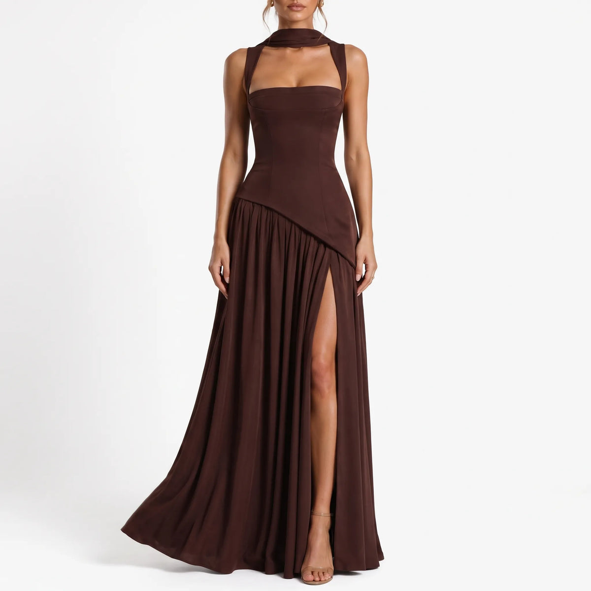Marlene  - Draped Maxi Dress