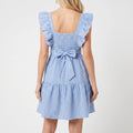 Meghan  - Blue Checkered Summer Dress