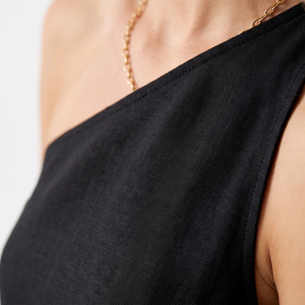 Misty  - Asymmetric One-Shoulder Summer Mini Dress