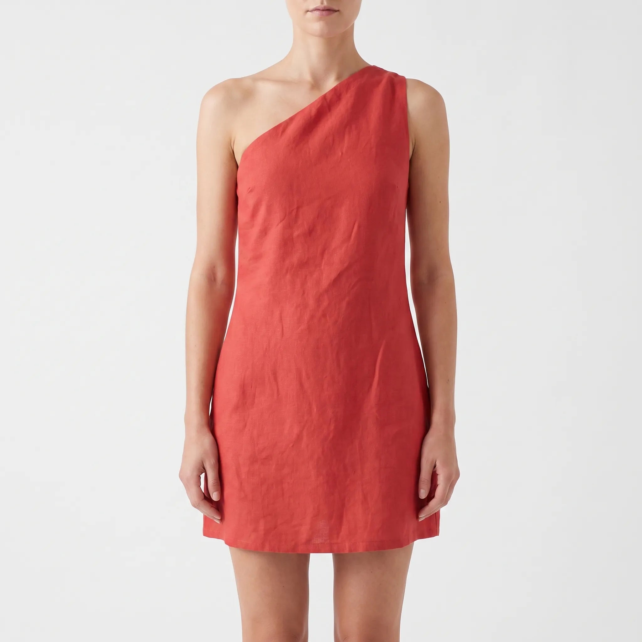 Misty  - Asymmetric One-Shoulder Summer Mini Dress