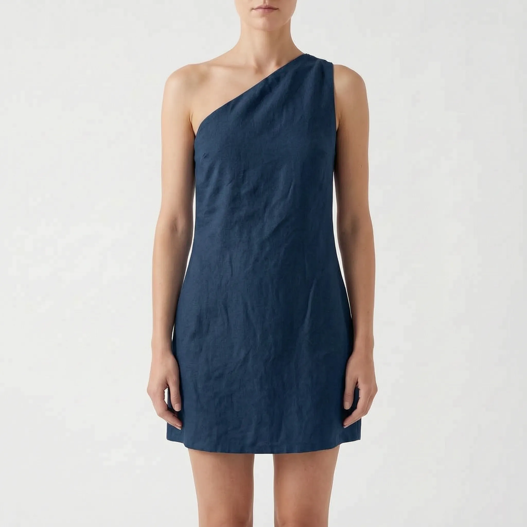 Misty  - Asymmetric One-Shoulder Summer Mini Dress