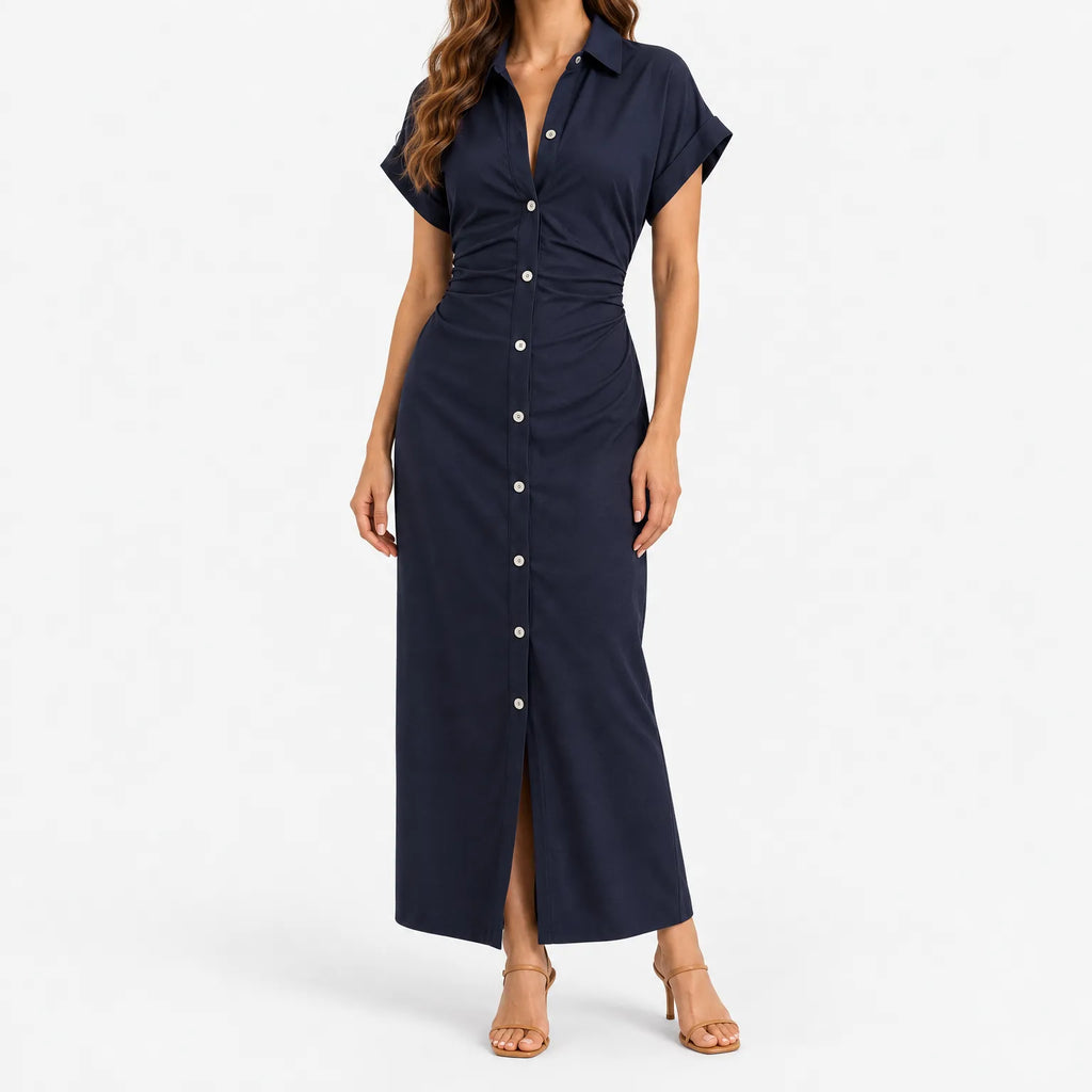 Natalie  - Tailored Midi Shirt Dress
