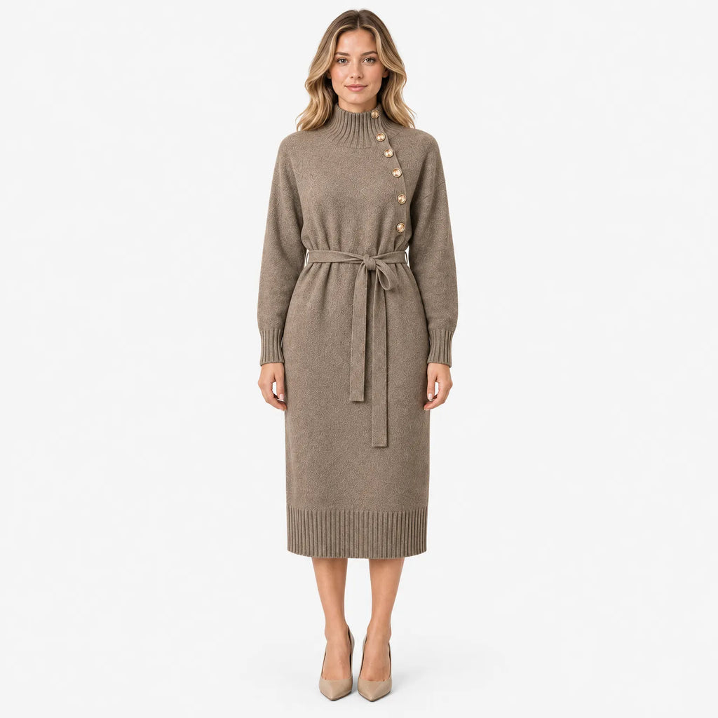 Ramona  - Knitted Winter Midi Jumper Dress