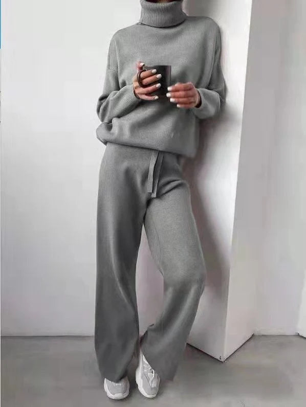 Relaxed Fit | Two Piece Pants Set with Wide Leg Design | Comfortable Matching Top and Trousers Set for Casual Wear 1