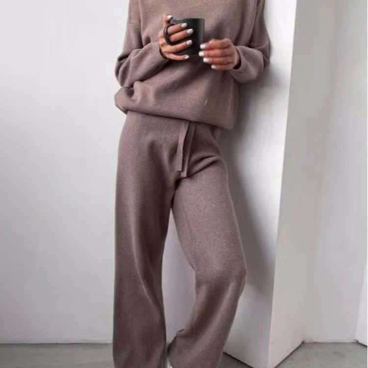 Relaxed Fit | Two Piece Pants Set with Wide Leg Design | Comfortable Matching Top and Trousers Set for Casual Wear 3