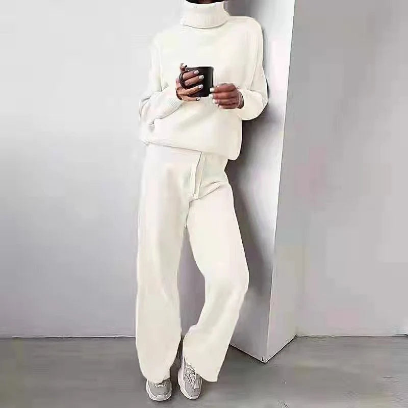 Relaxed Fit | Two Piece Pants Set with Wide Leg Design | Comfortable Matching Top and Trousers Set for Casual Wear 4