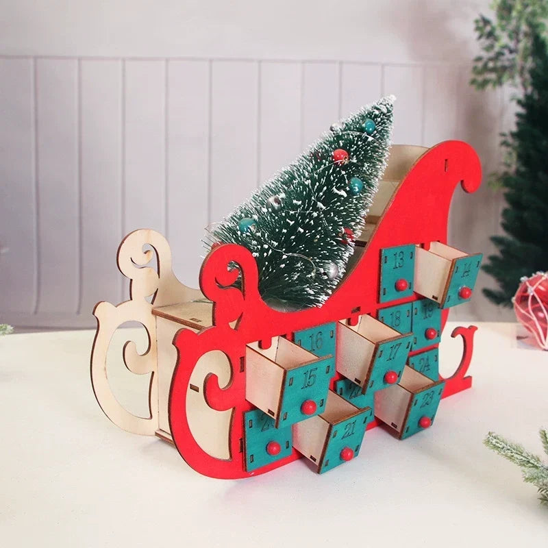 Rustic Collection | Christmas Countdown Calendar with Manual Adjustment | Wooden Holiday Decor for Days Until Christmas 0