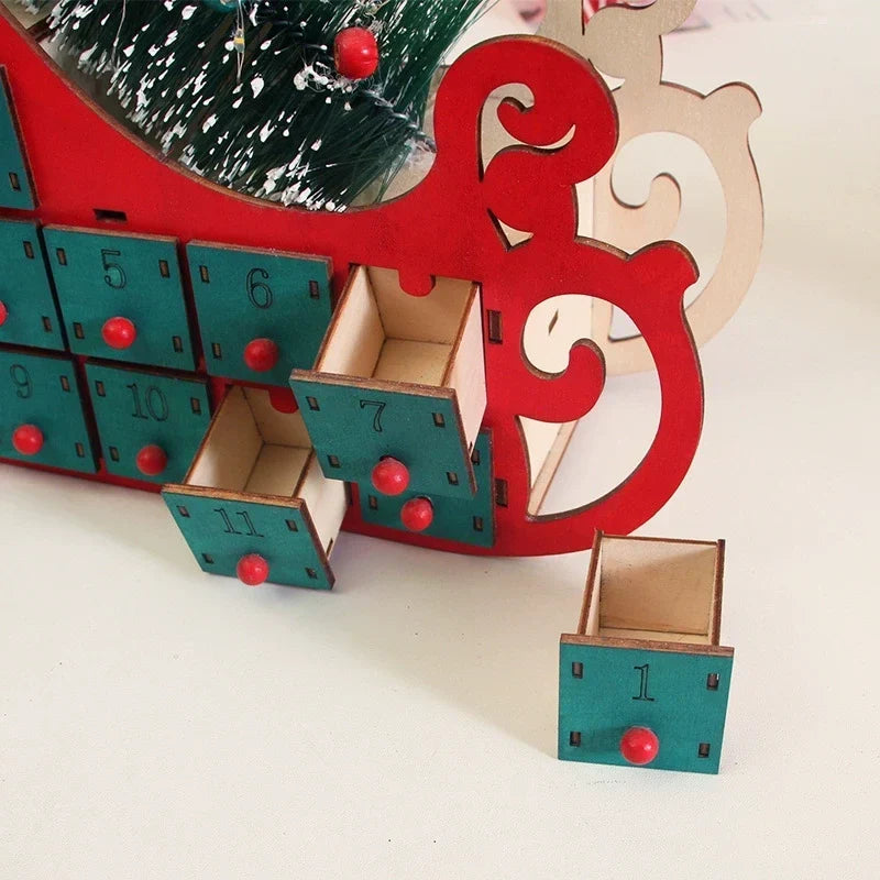 Rustic Collection | Christmas Countdown Calendar with Manual Adjustment | Wooden Holiday Decor for Days Until Christmas 3