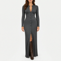 Ruth  - Ribbed Knit Long Sleeve Dress