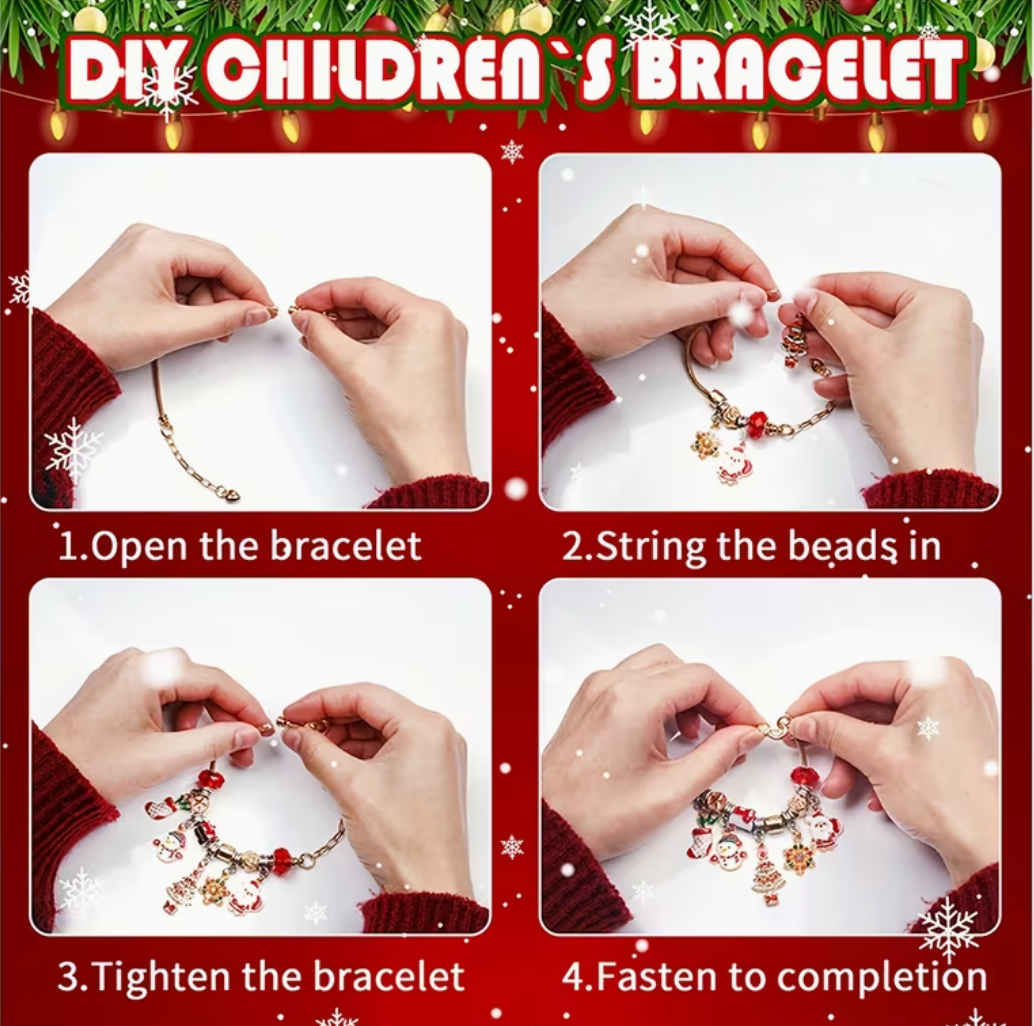 Noelle – 24-Day Christmas Perfect Gift Jewelry Bracelet Making Kit Advent Calendar 2026