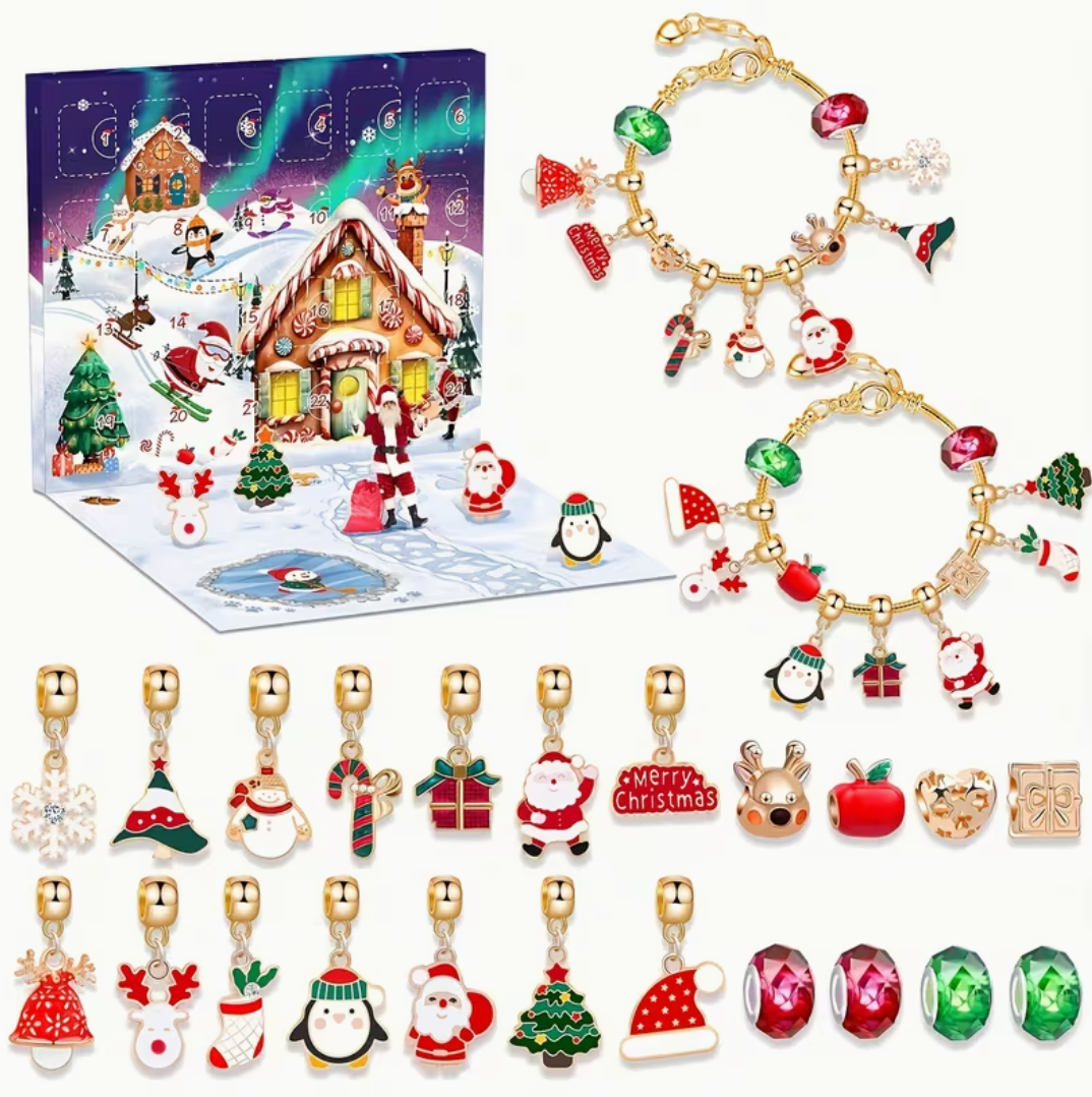 Noelle – 24-Day Christmas Perfect Gift Jewelry Bracelet Making Kit Advent Calendar 2026