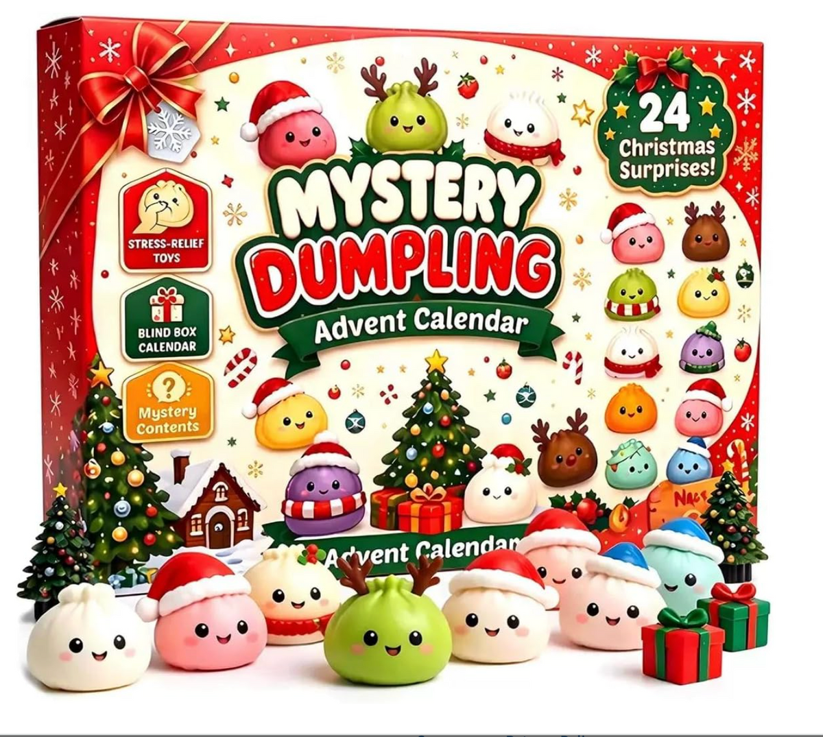 Merry Mochi – 24-Day Squishy Dumpling Advent Calendar