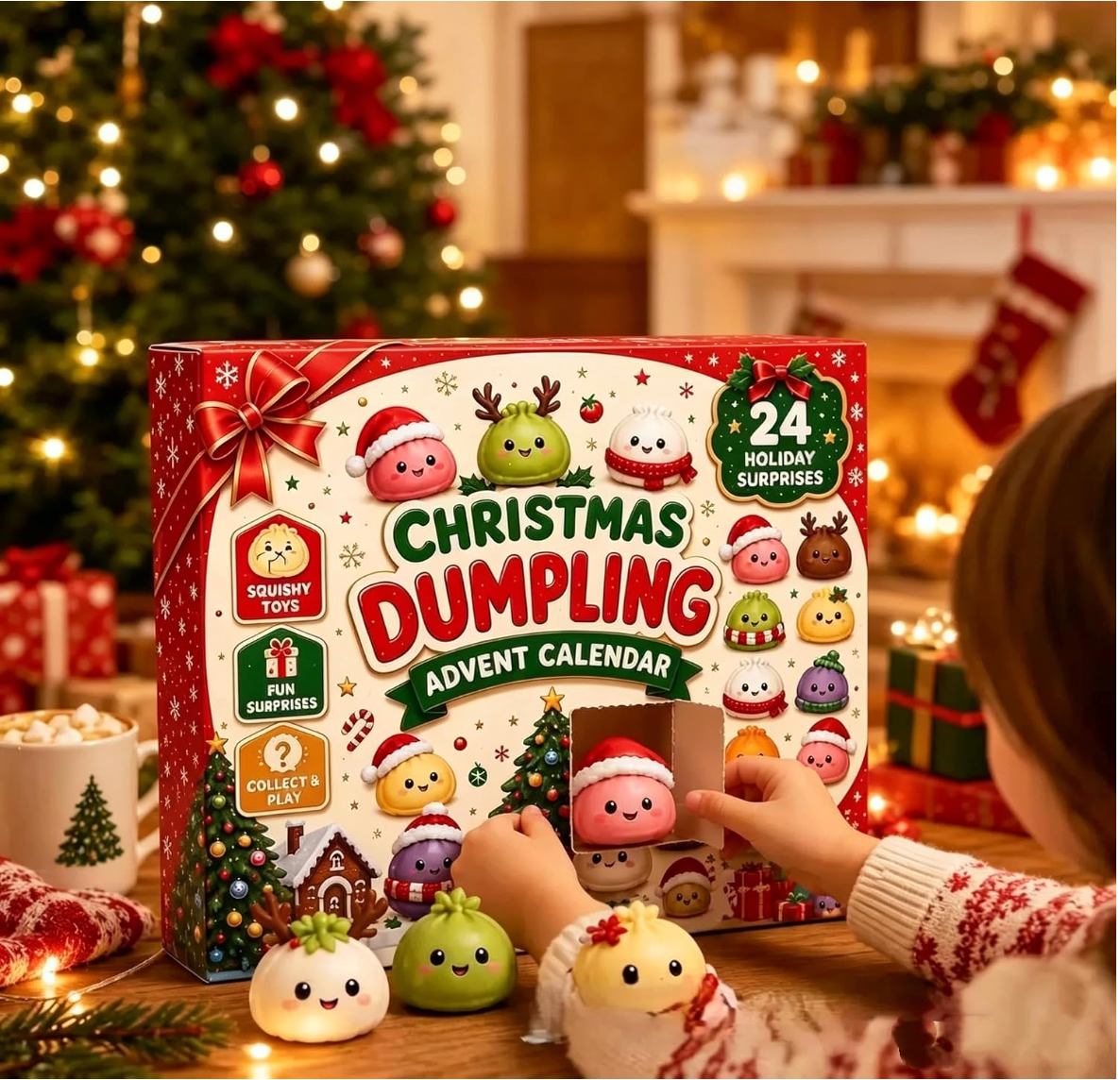 Merry Mochi – 24-Day Squishy Dumpling Advent Calendar