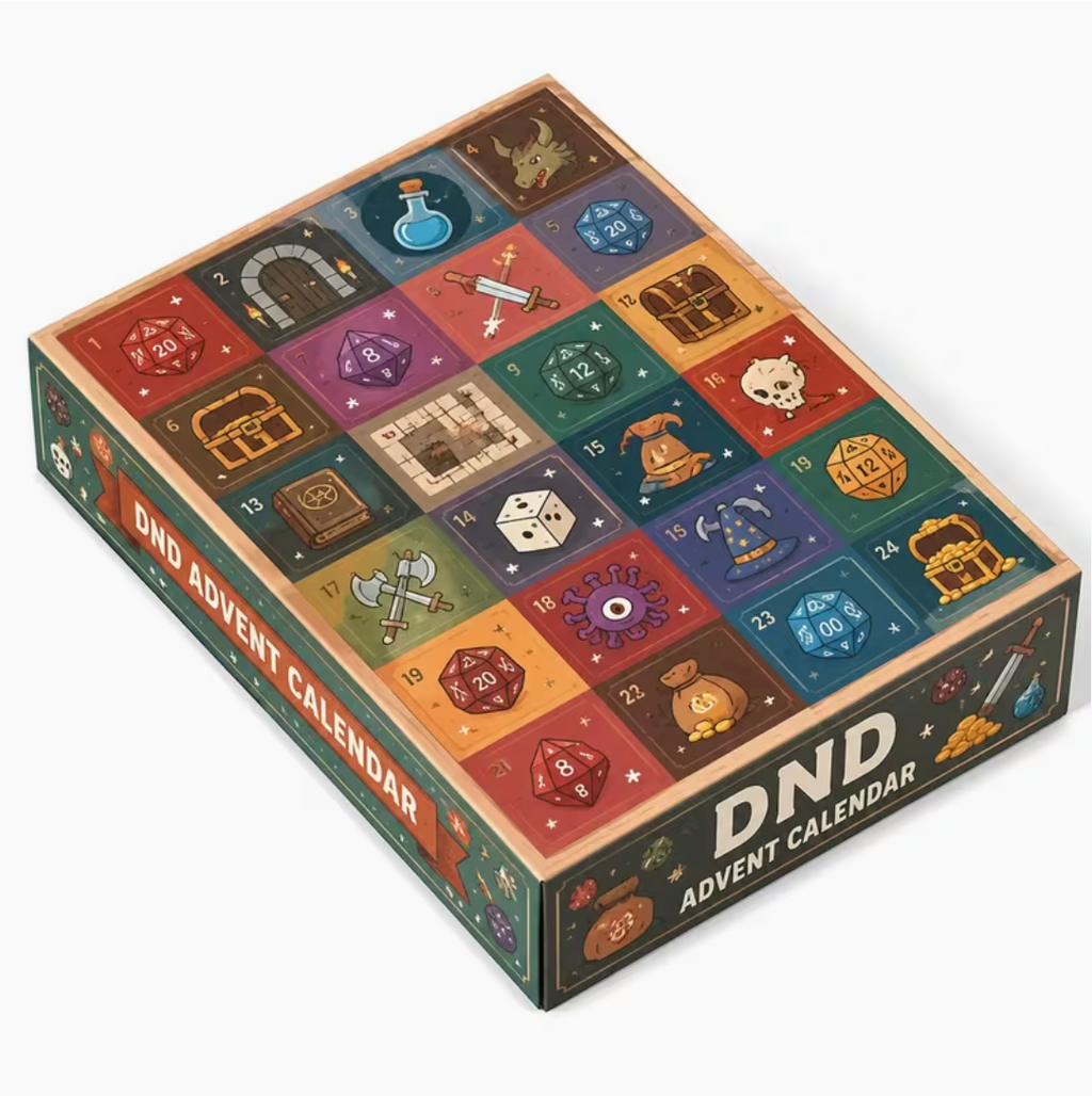 Roll & Reveal – 24-Day Polyhedral Dice Adult Advent Calendar 2026