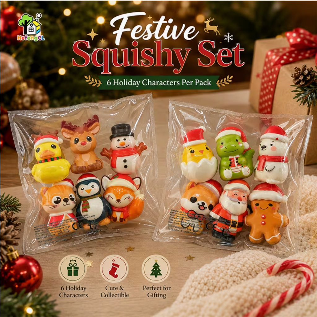 Jolly Squish – Christmas Character Toy Set 2026