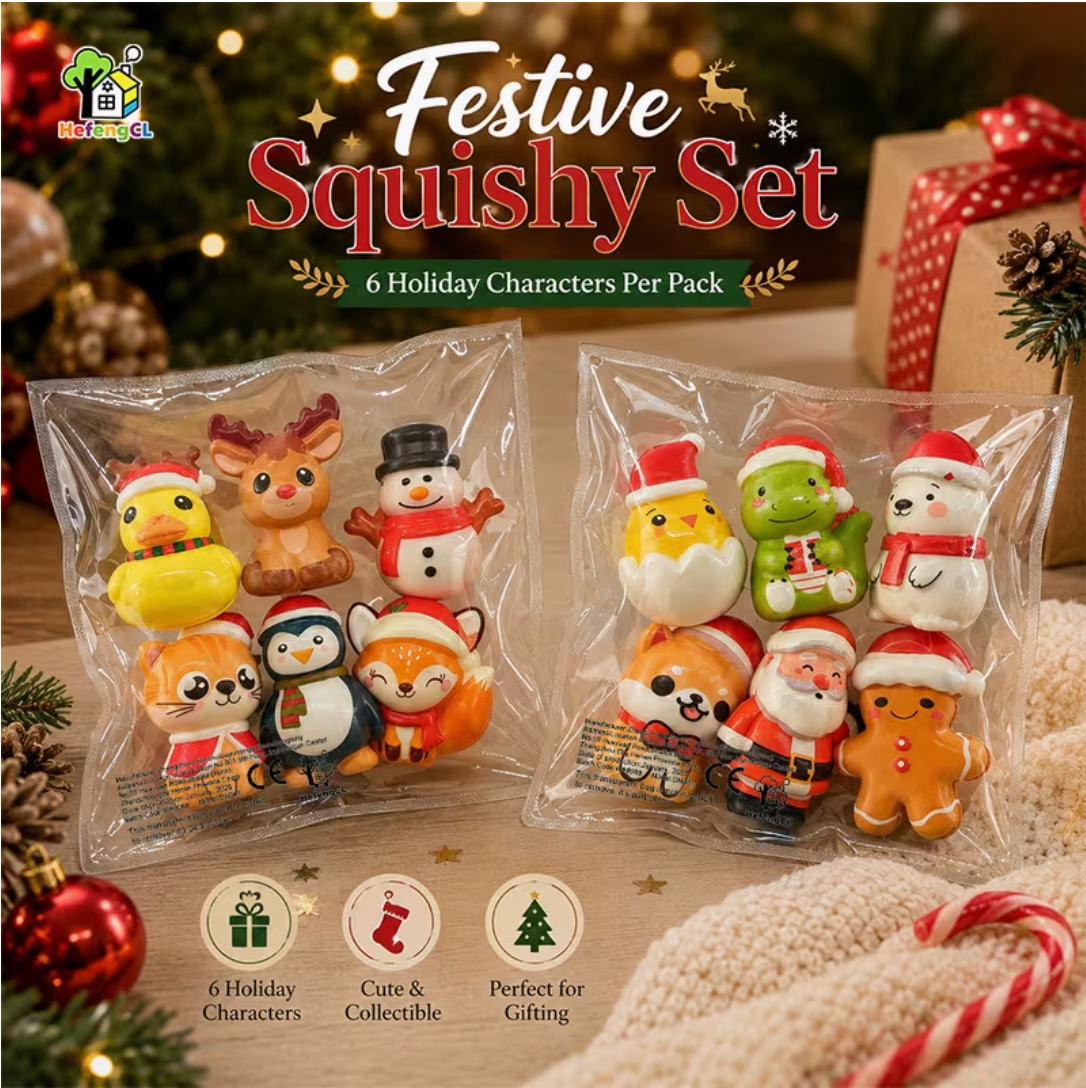 Jolly Squish – Christmas Character Toy Set 2026