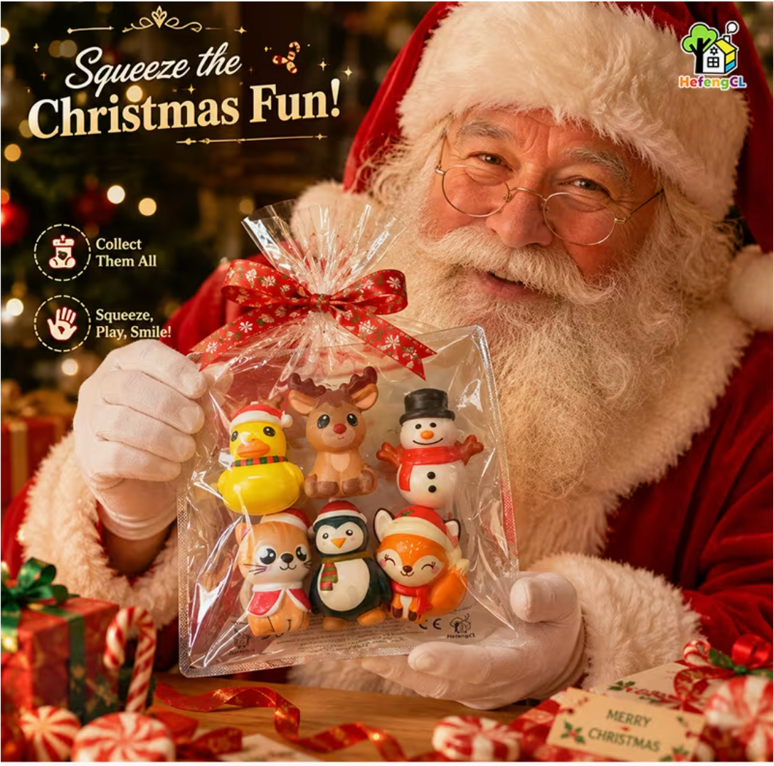 Jolly Squish – Christmas Character Toy Set 2026