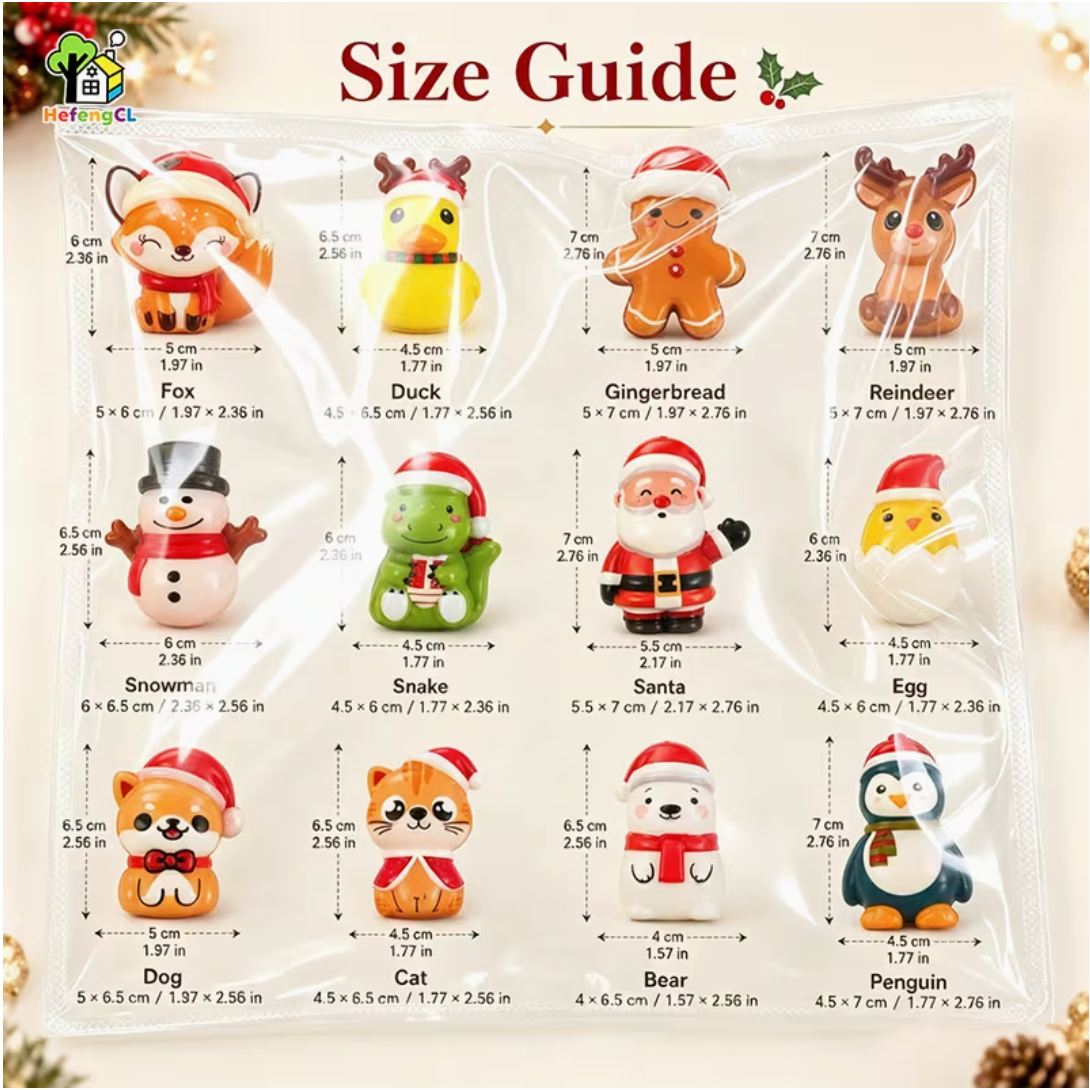 Jolly Squish – Christmas Character Toy Set 2026