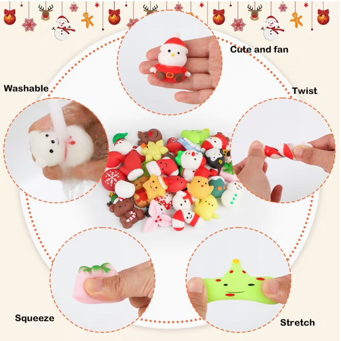 Santa Squeeze – 24-Day Christmas Squishy Advent Calendar