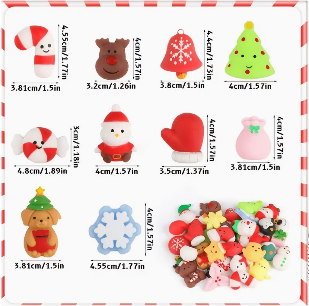 Santa Squeeze – 24-Day Christmas Squishy Advent Calendar