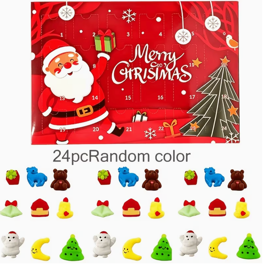 Santa Squeeze – 24-Day Christmas Squishy Advent Calendar